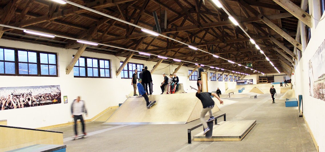 Skateboardhalle in Wels