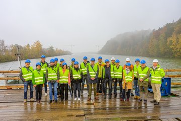 Verkehrsausschuss Städtebund Baustelle Traunbrücke