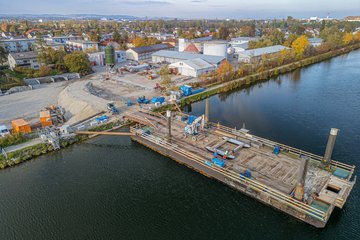 Verkehrsausschuss Städtebund Baustelle Traunbrücke