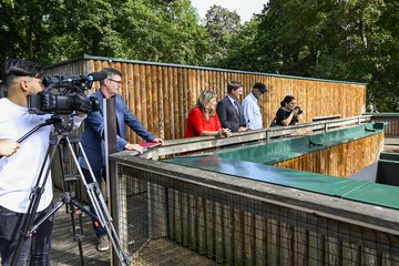 Tiergarten - Besuch von Bürgermeister und Vizebürgermeisterin