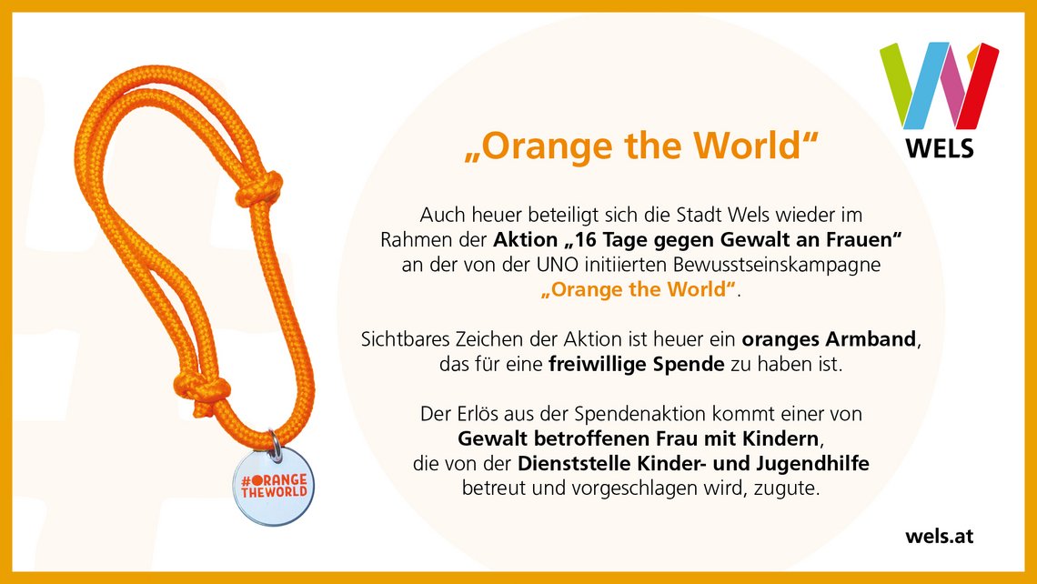 Orange the world Screen