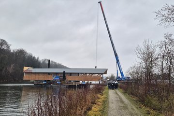 Verladen Brückenbauwerk