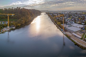 Verkehrsausschuss Städtebund Baustelle Traunbrücke