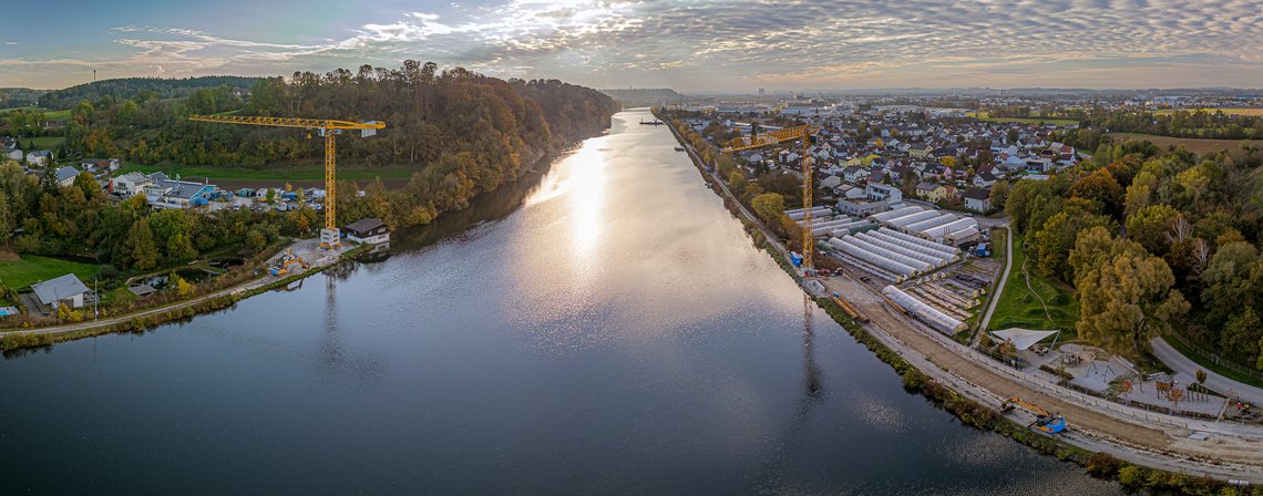 Verkehrsausschuss Städtebund Baustelle Traunbrücke