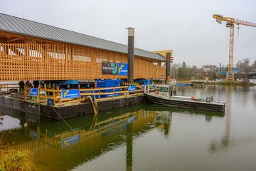 Einschwimmen Brücke